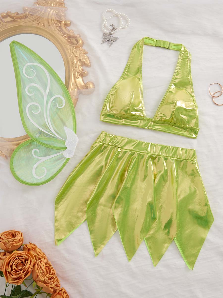 Metallic Forest Fairy Costume Set