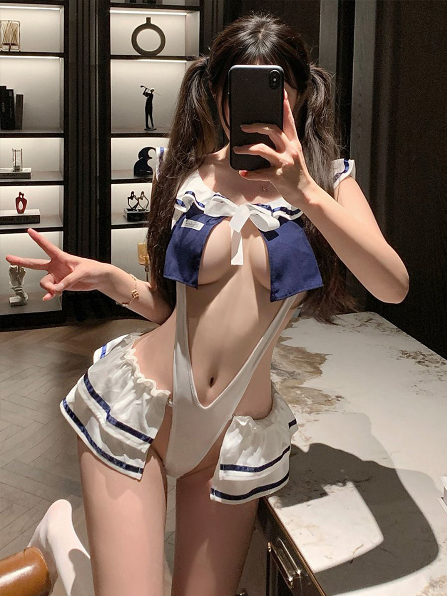 Japanese School Girl Cosplay Lingerie Set