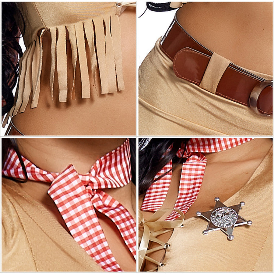 5pcs Western Cowgirl Costume