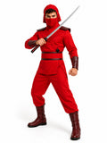 Red Shadow Hand Ninja Cosplay Costume