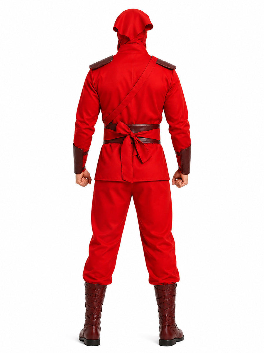 Red Shadow Hand Ninja Cosplay Costume