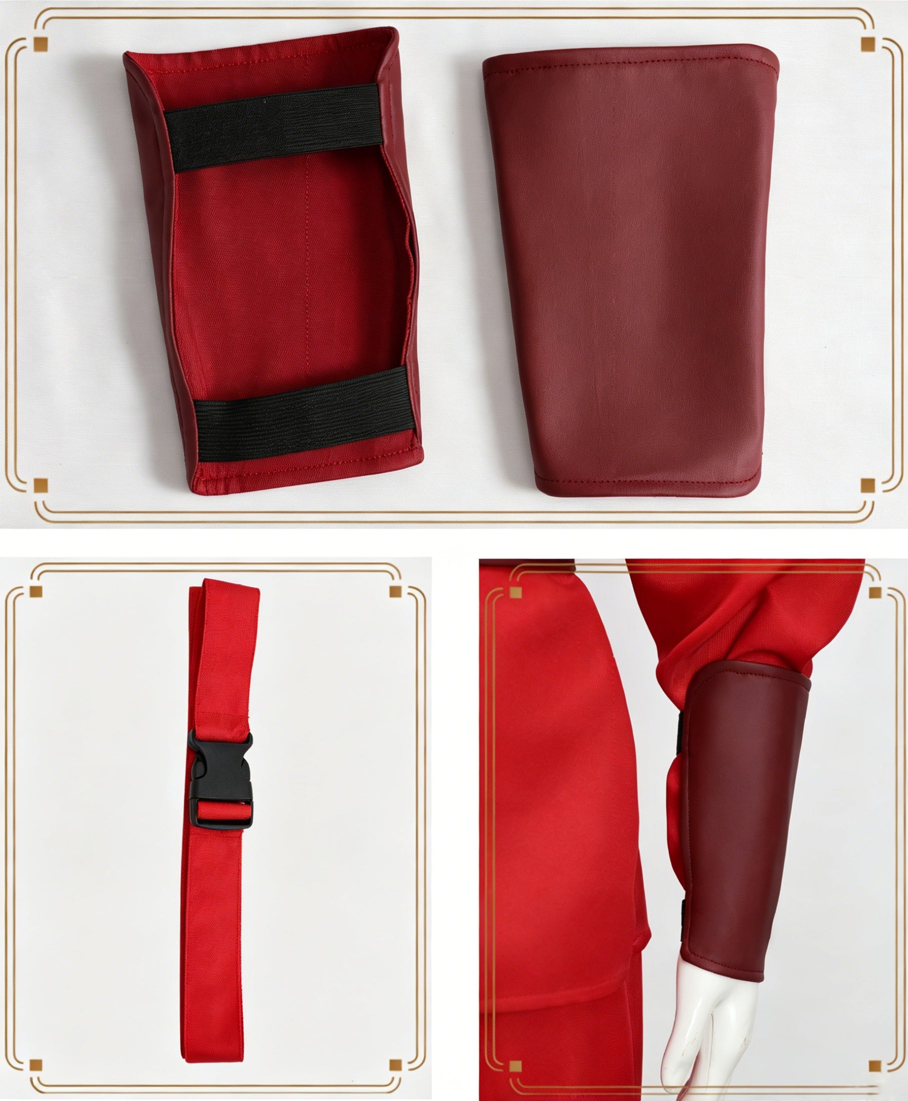 Red Shadow Hand Ninja Cosplay Costume