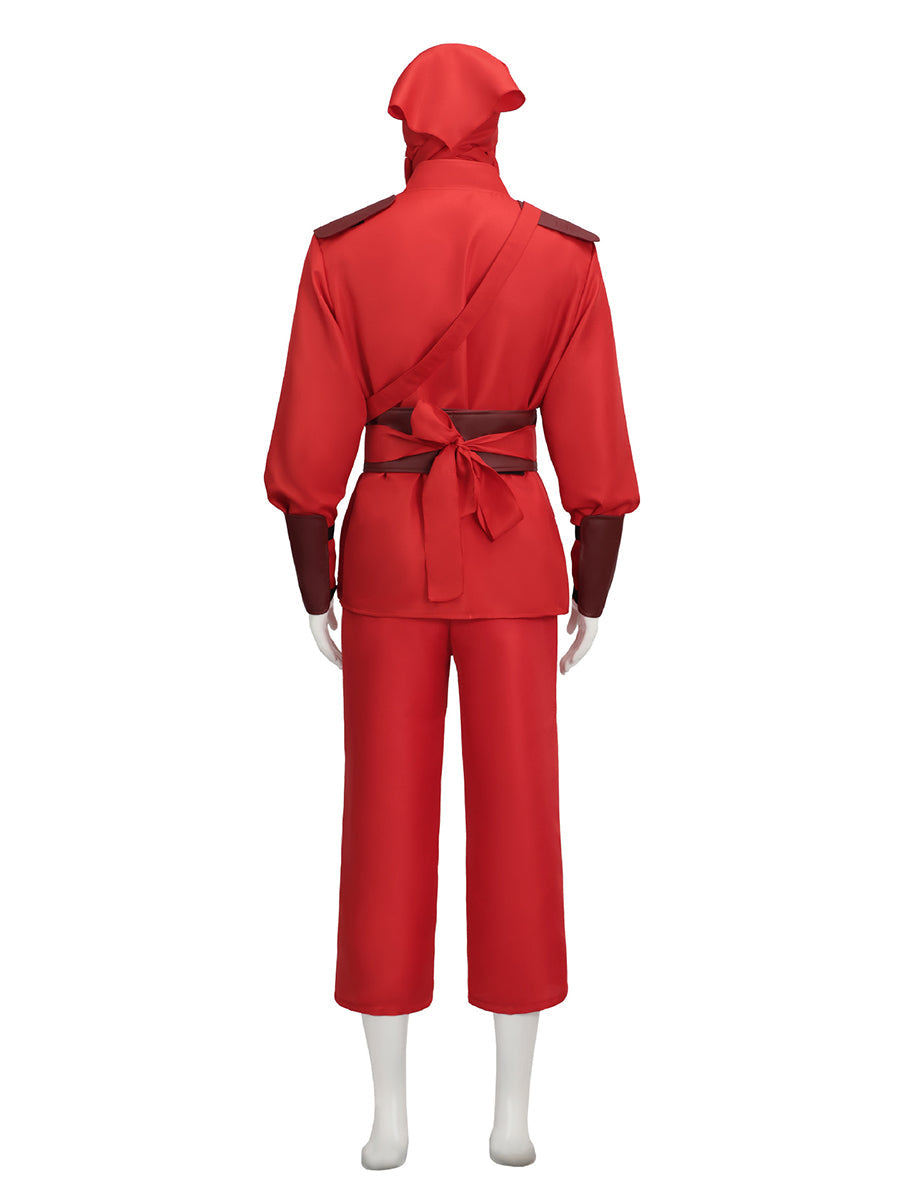 Red Shadow Hand Ninja Cosplay Costume