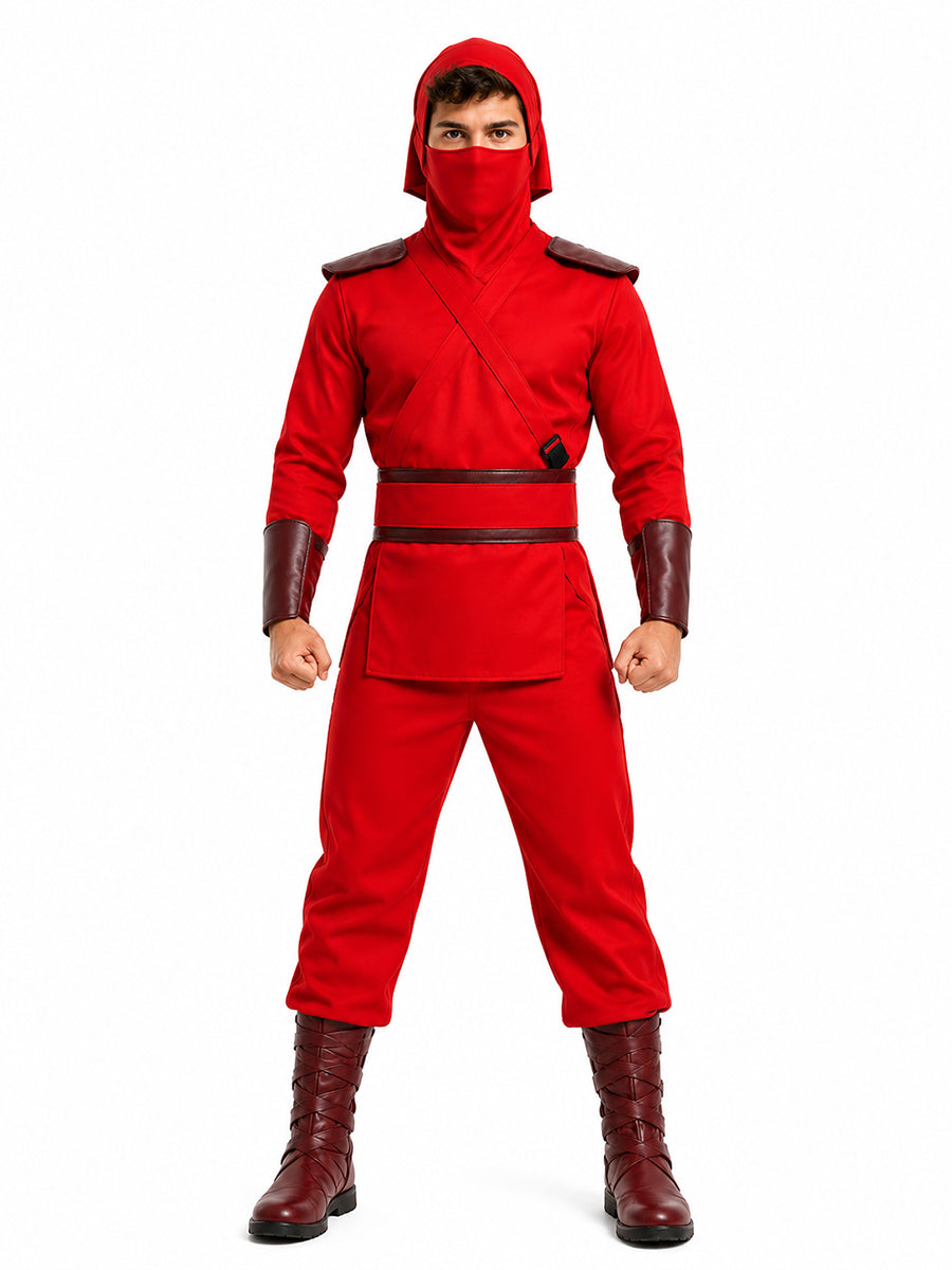 Red Shadow Hand Ninja Cosplay Costume