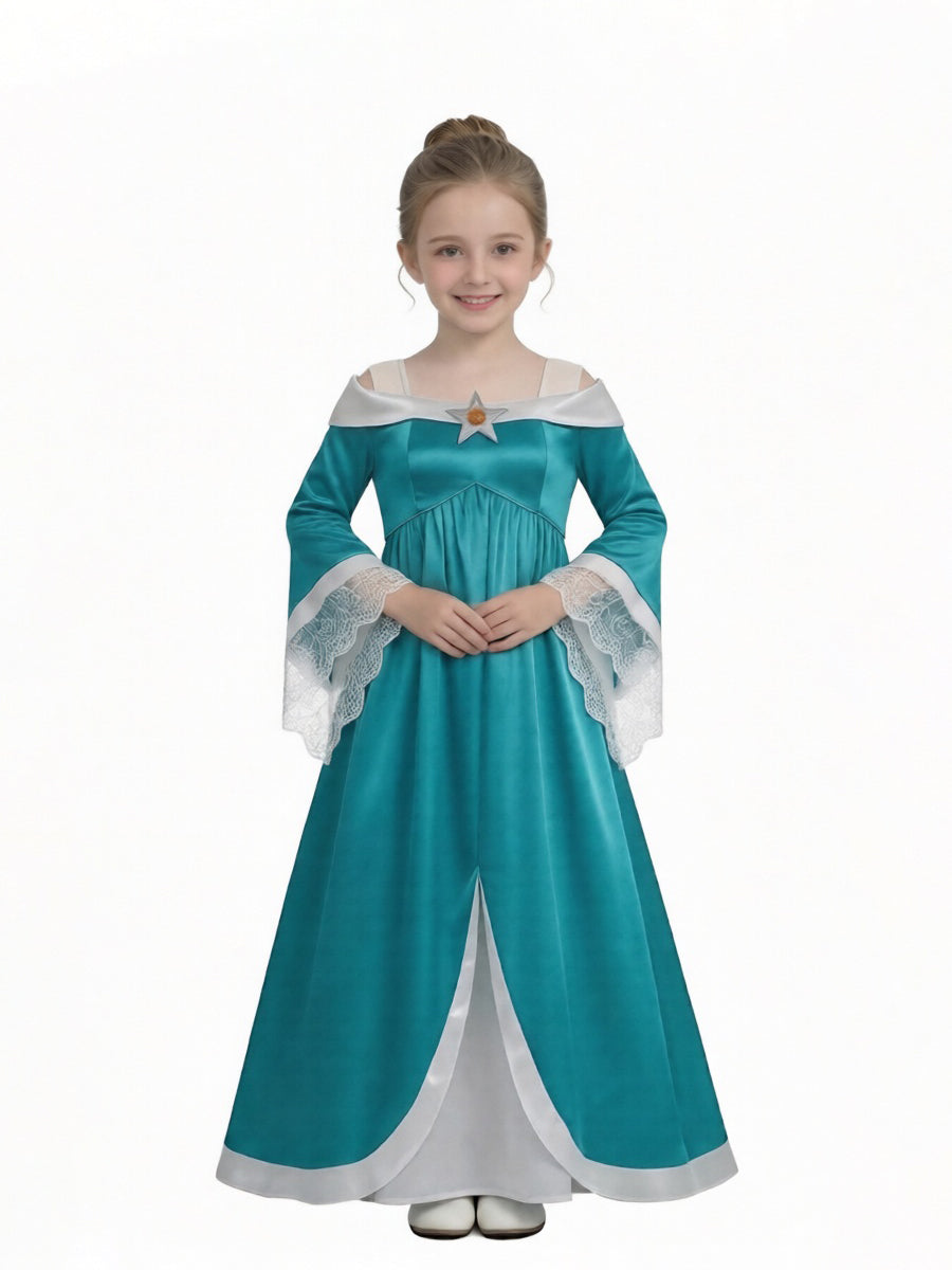 Satin Off Shoulder Princess Costume for Girls and Women