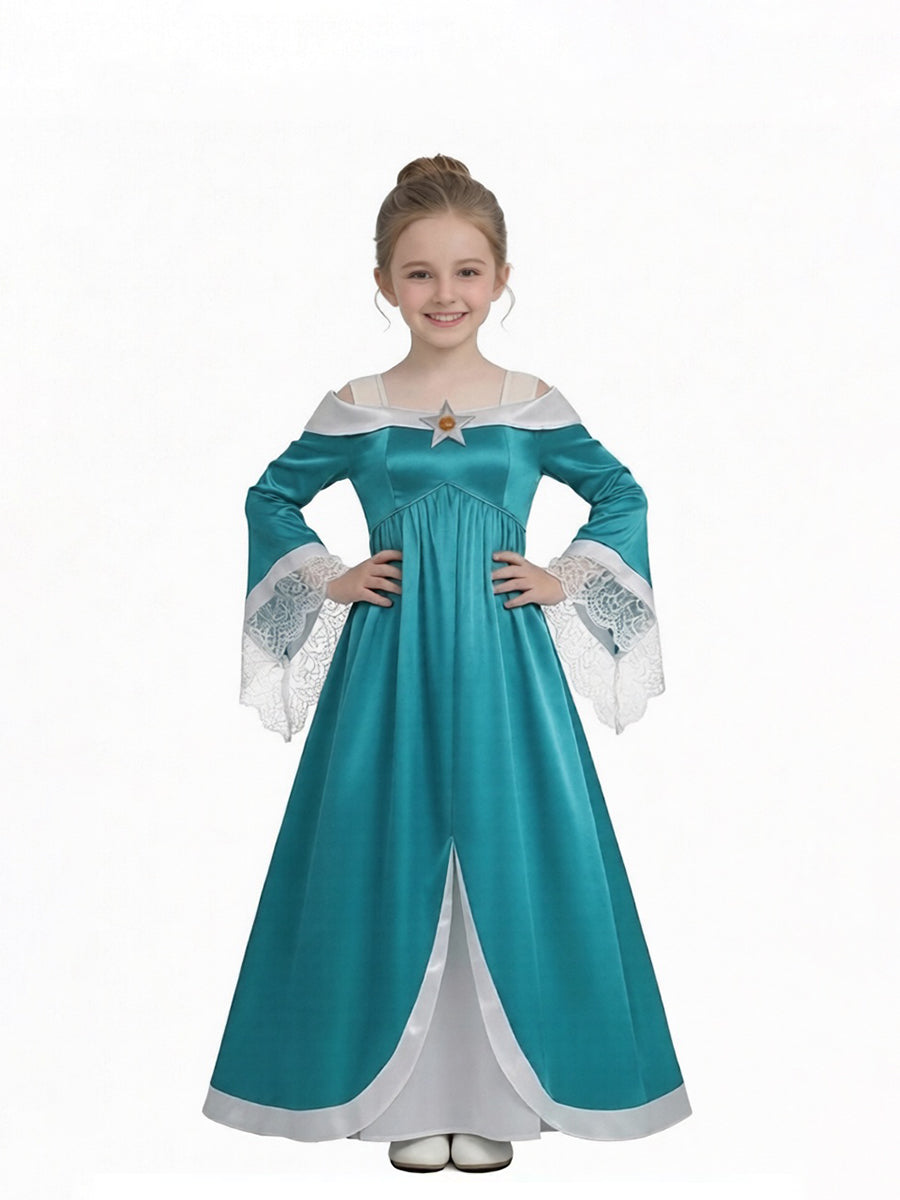 Satin Off Shoulder Princess Costume for Girls and Women