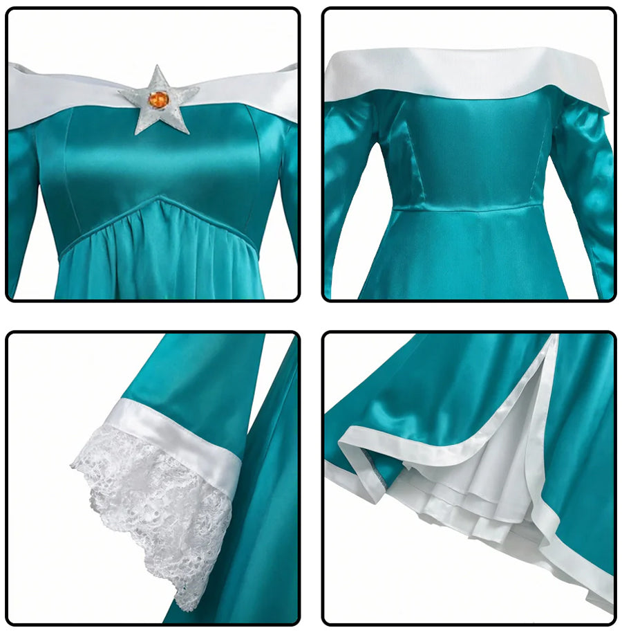 Satin Off Shoulder Princess Costume for Girls and Women