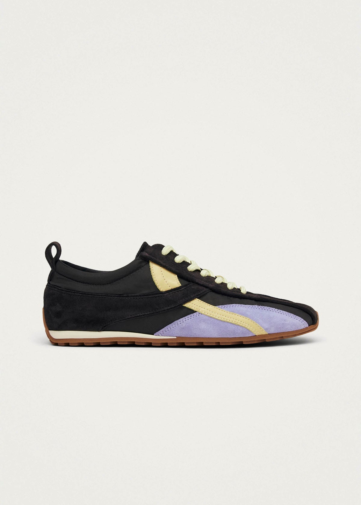 Tb.304 Nylon Brown Leather Sneakers