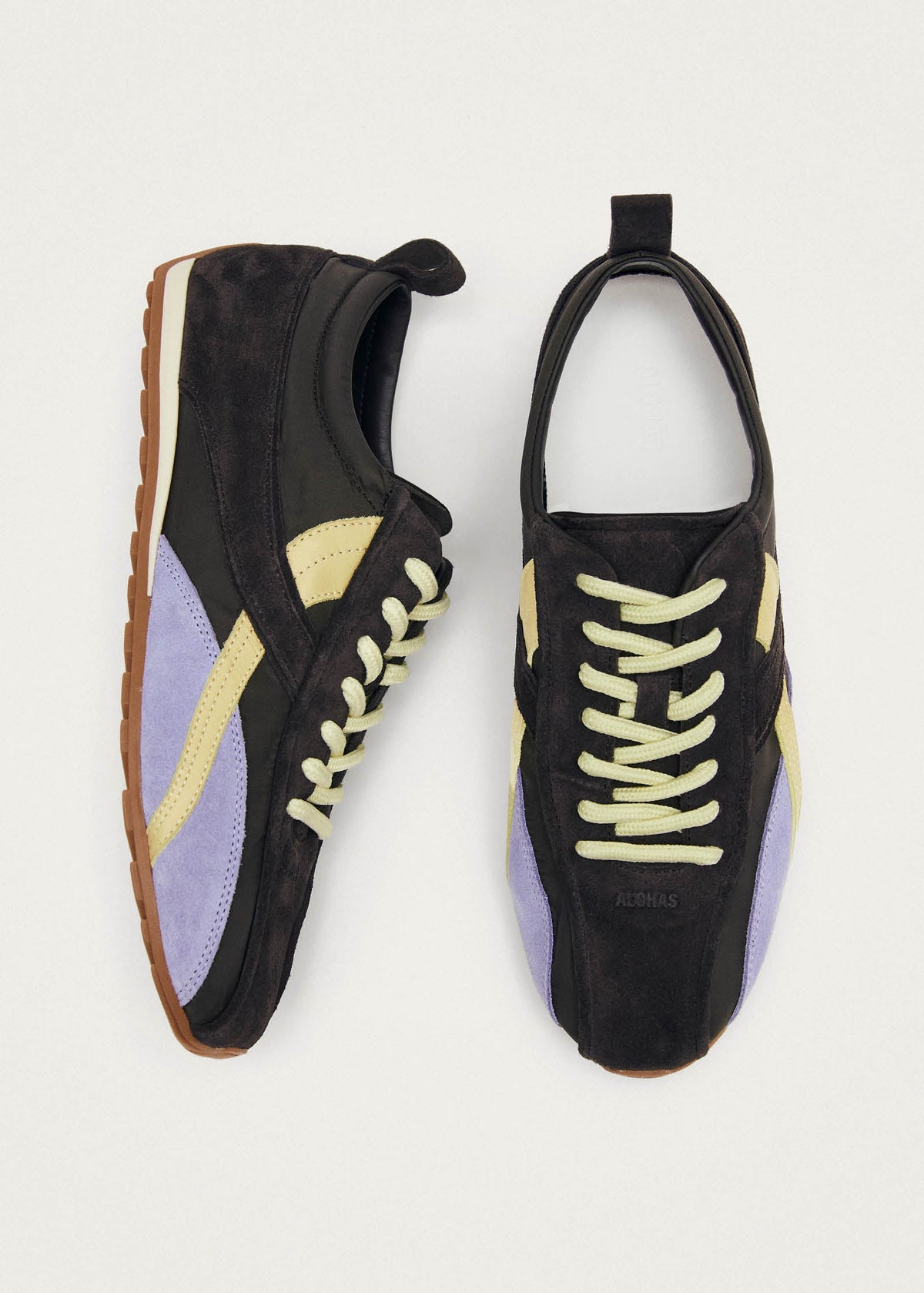 Tb.304 Nylon Brown Leather Sneakers