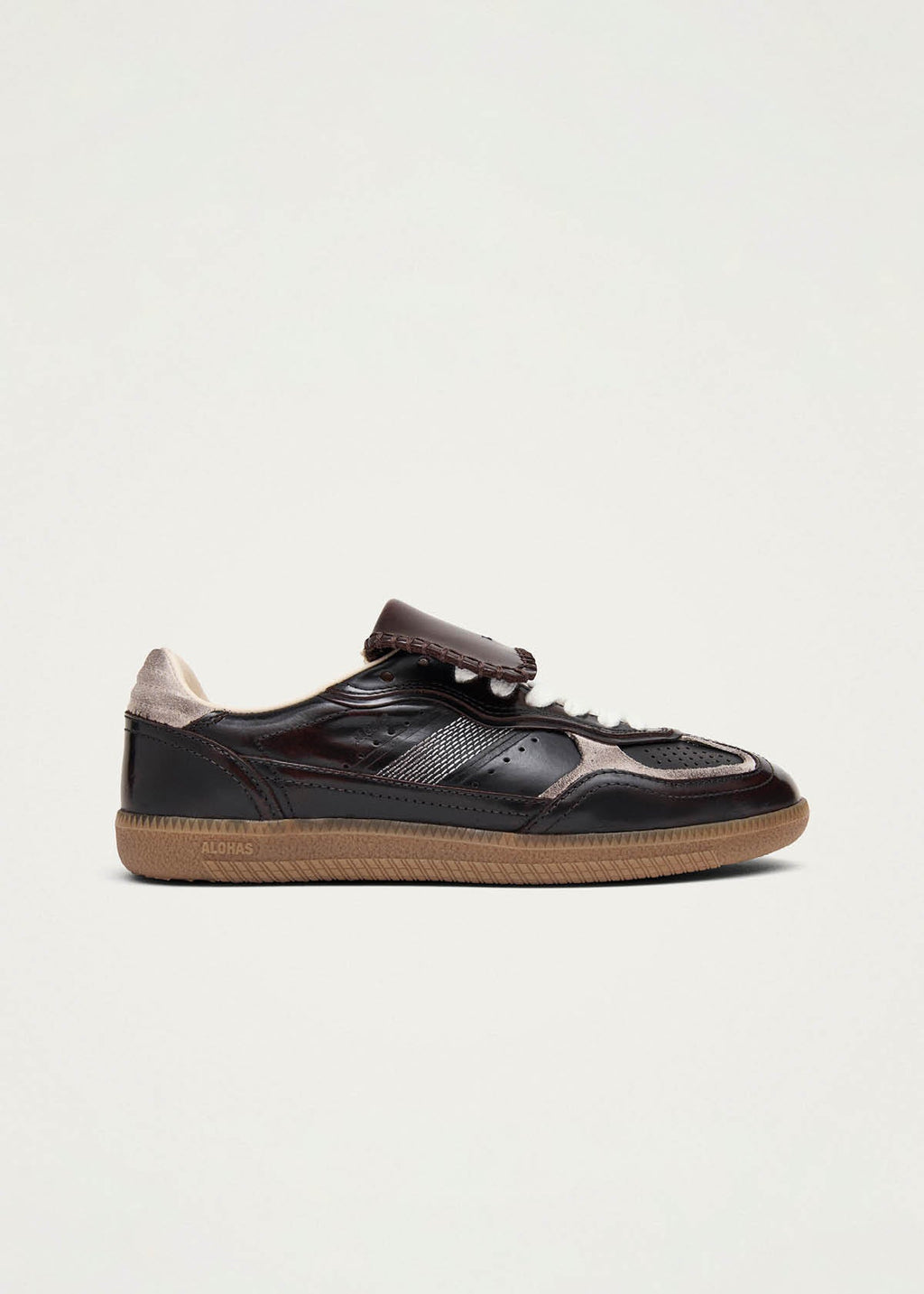 Tb.490 Club Brushed Dark Chocolate Leather Sneakers