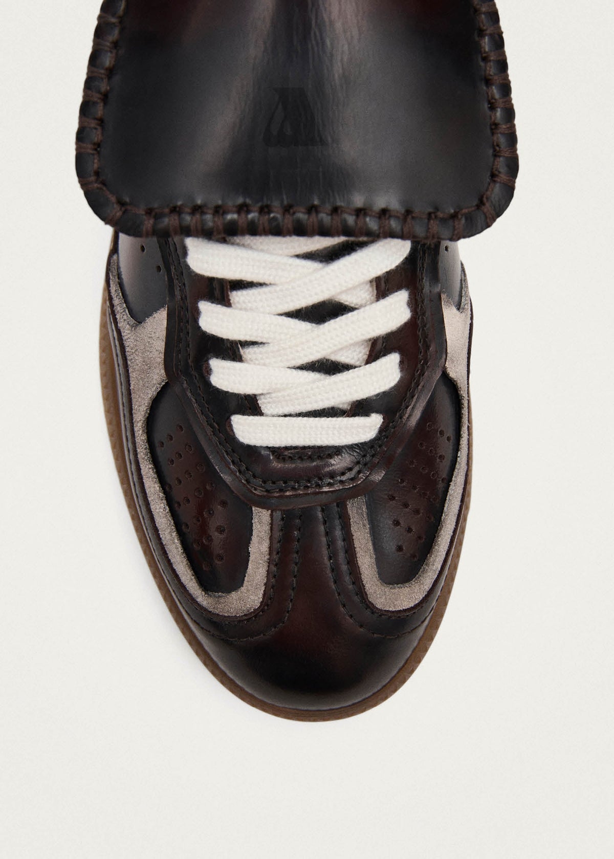 Tb.490 Club Brushed Dark Chocolate Leather Sneakers