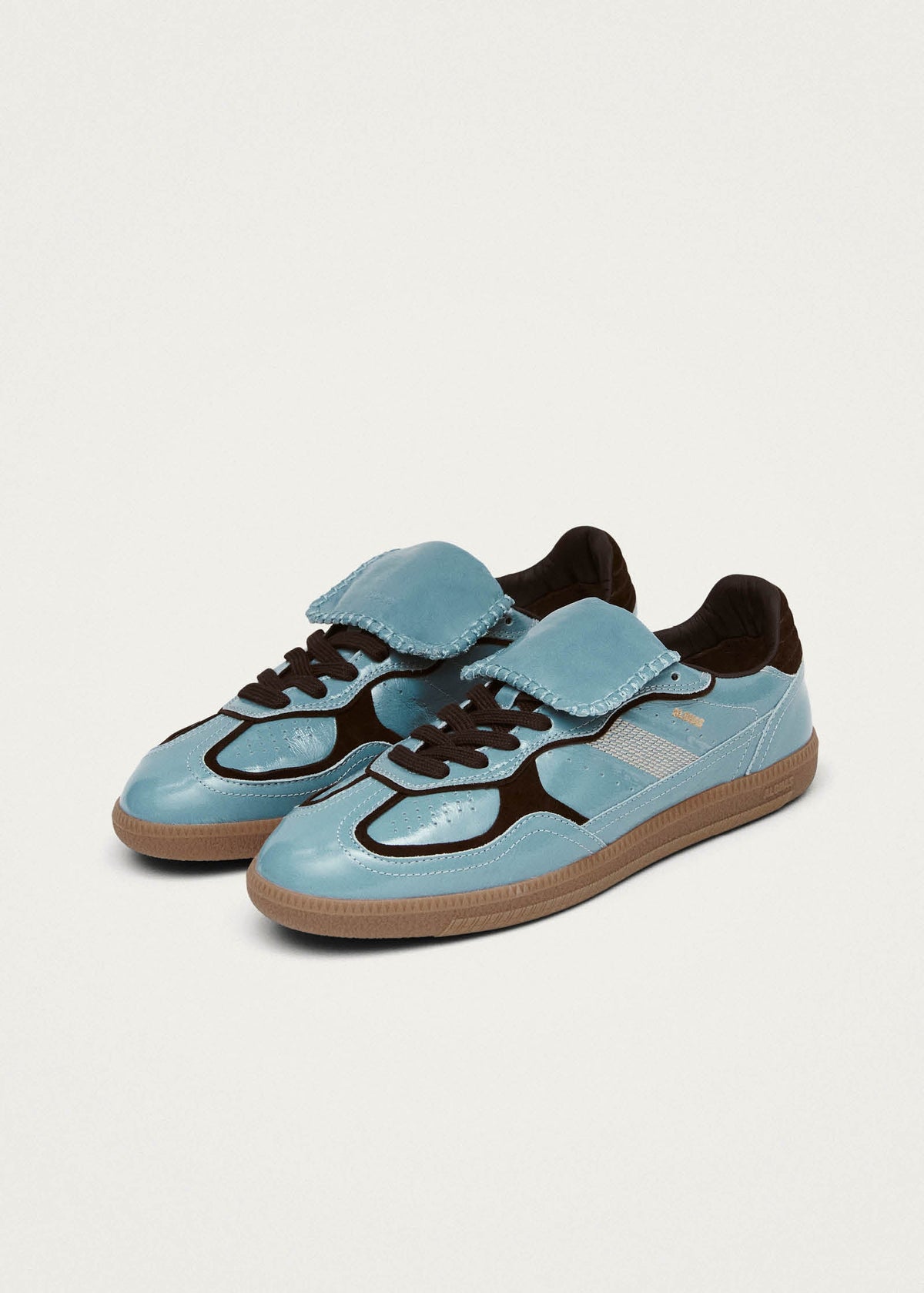 Tb.490 Club Grey Blue Patent Leather Sneakers