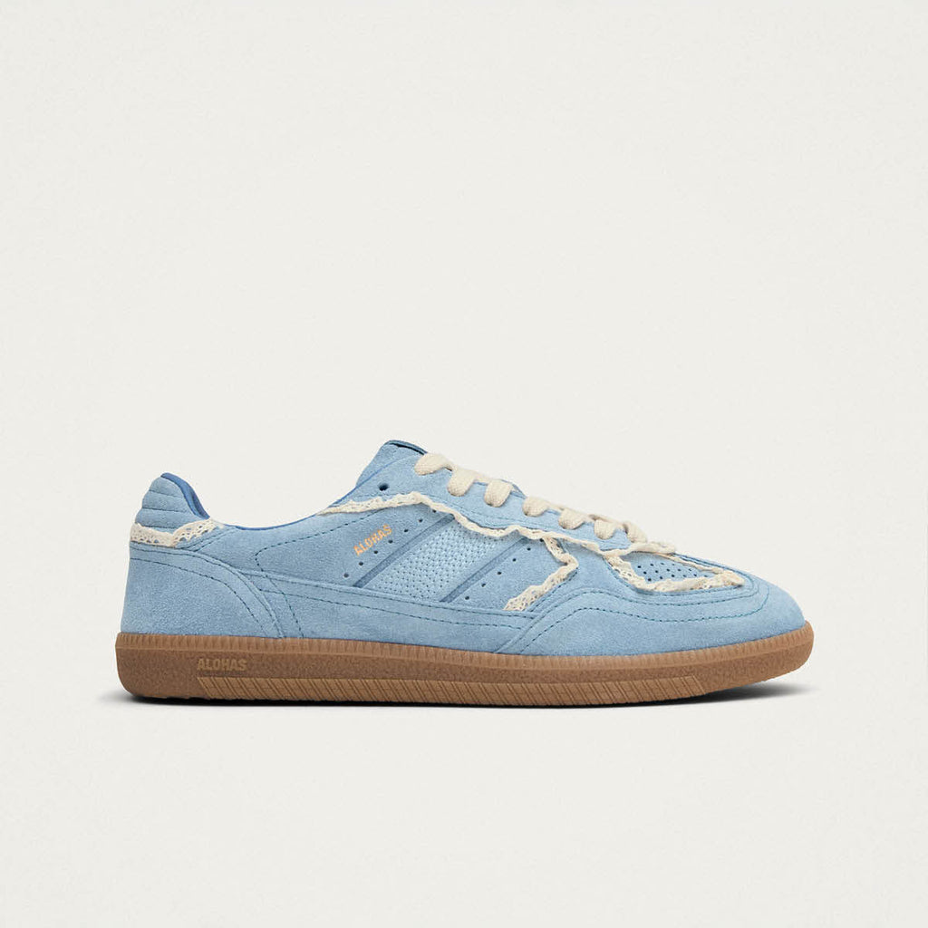 Tb.490 Crochet Blue Leather Sneakers