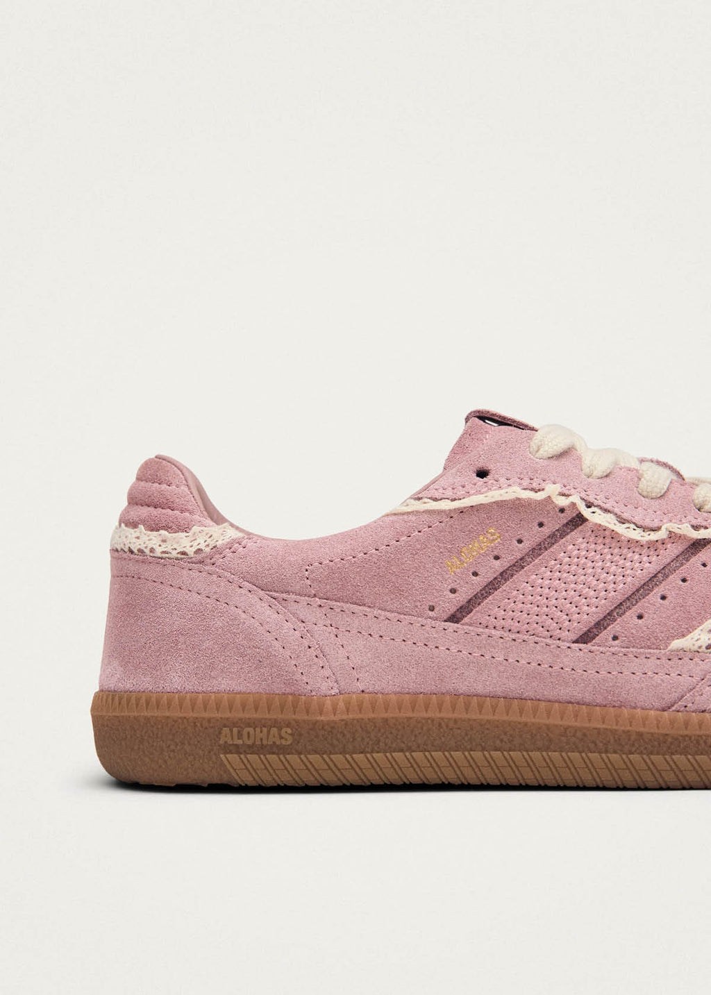 Tb.490 Crochet Pink Leather Sneakers