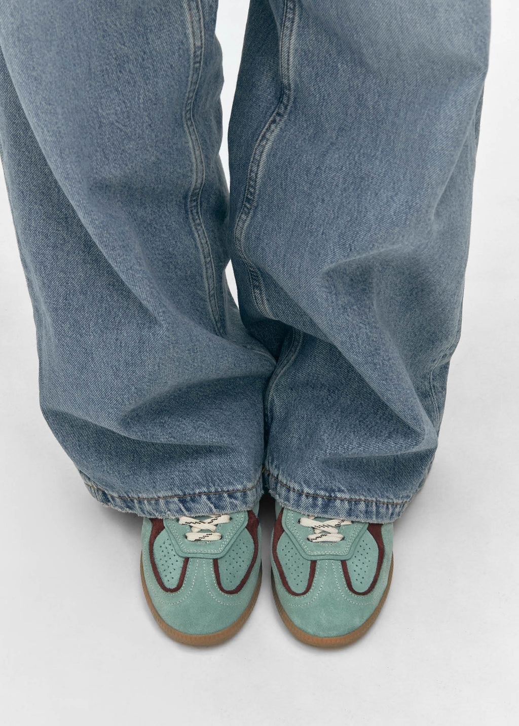 Tb.490 Rife Matcha Leather Sneakers