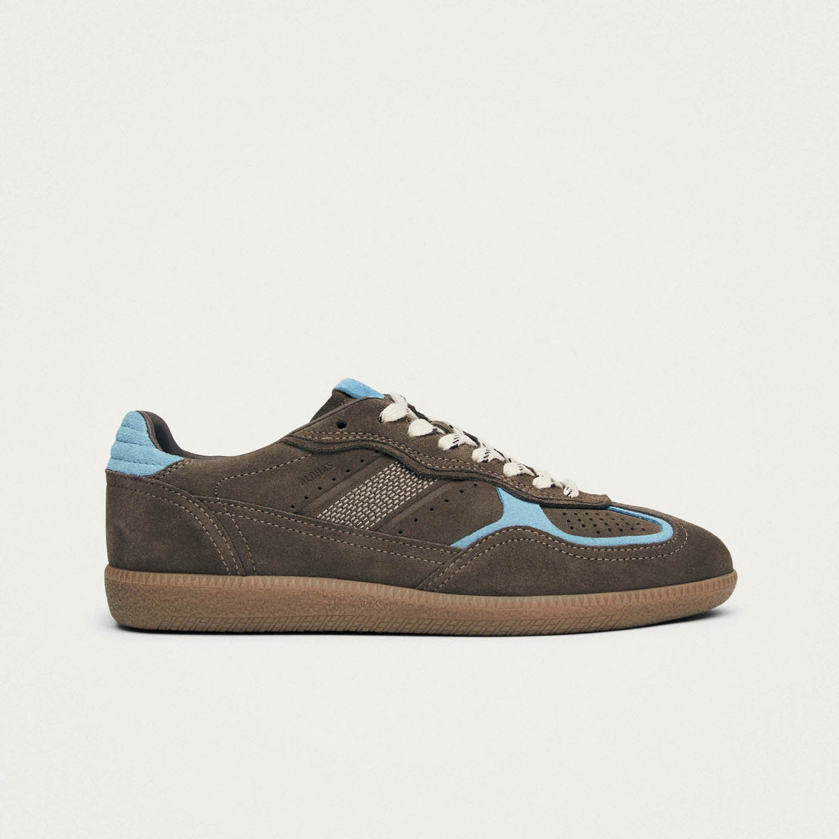 Tb.490 Rife Taupe Cornflower Blue Leather Sneakers