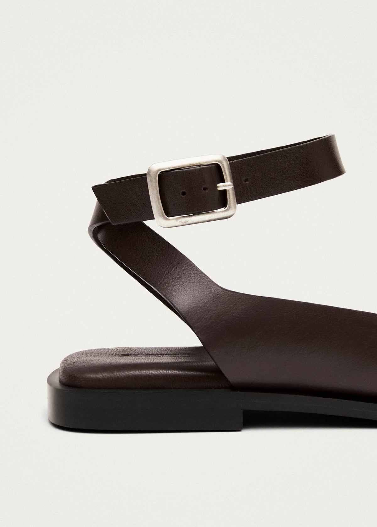 Tebas Brown Leather Sandals