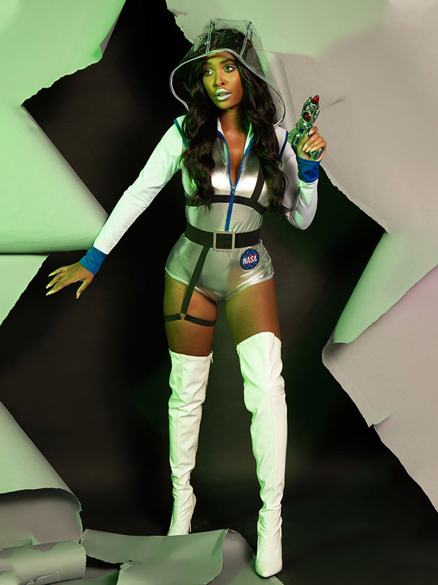 Galactic Glamour Astronaut Bodysuit Costume