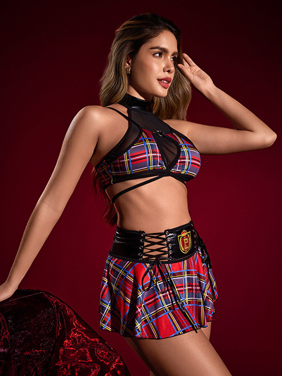 Plaid School Girl Costume
