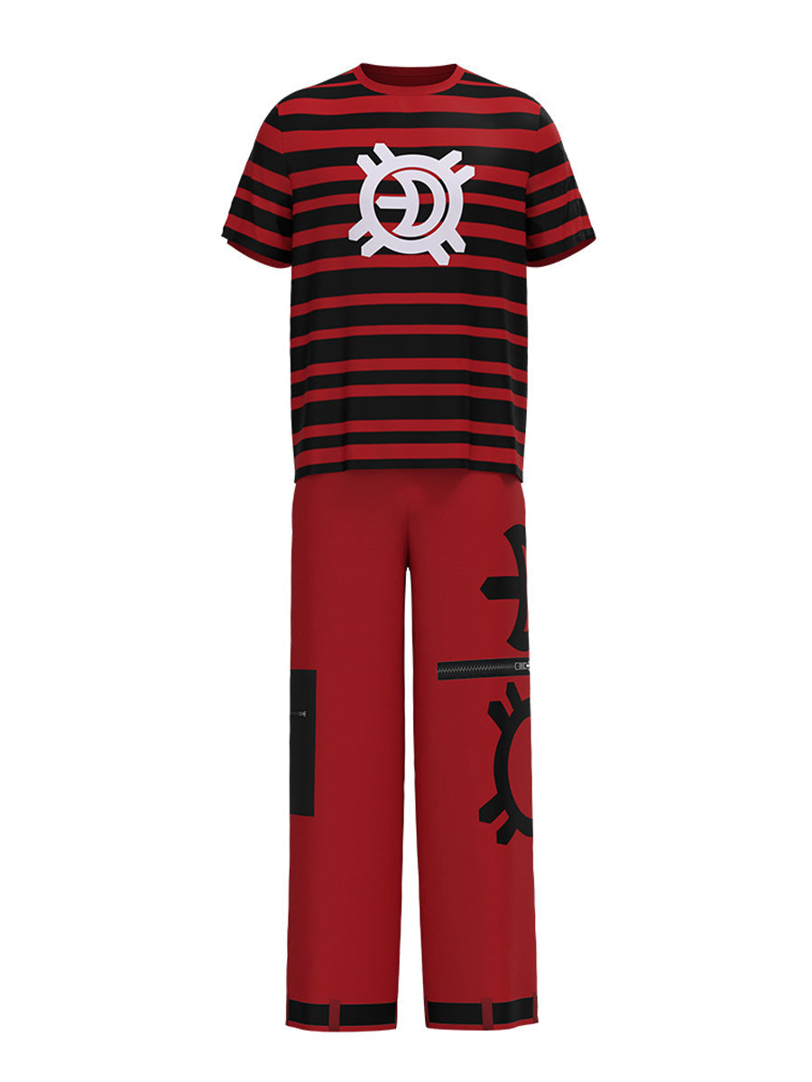 Red Vampire Tech Rebel Costume for Adults and Kids