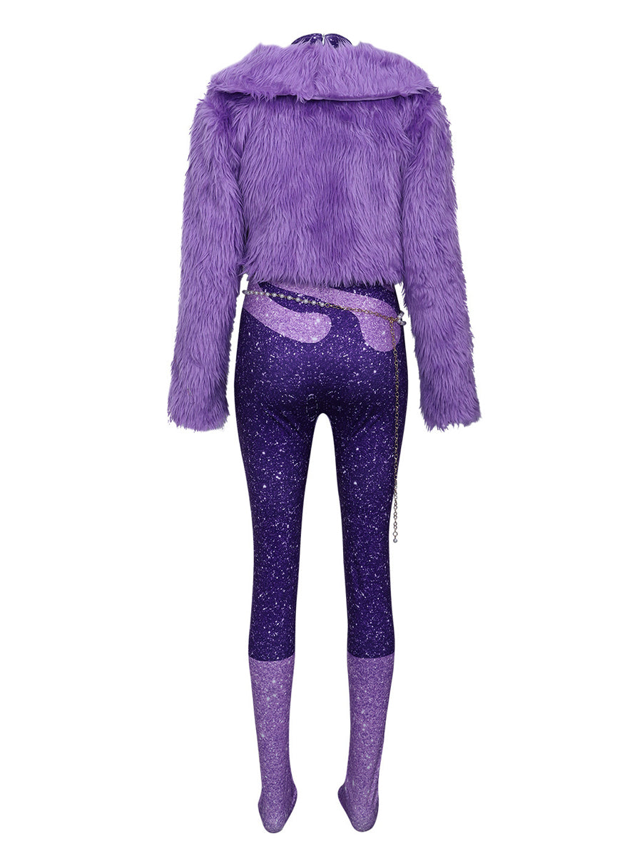 Purple Pop Star Stage Costume