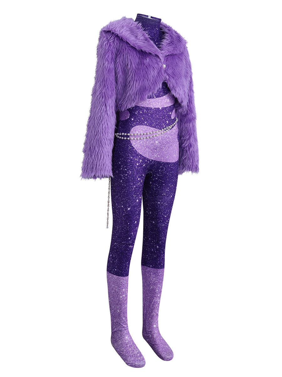 Purple Pop Star Stage Costume
