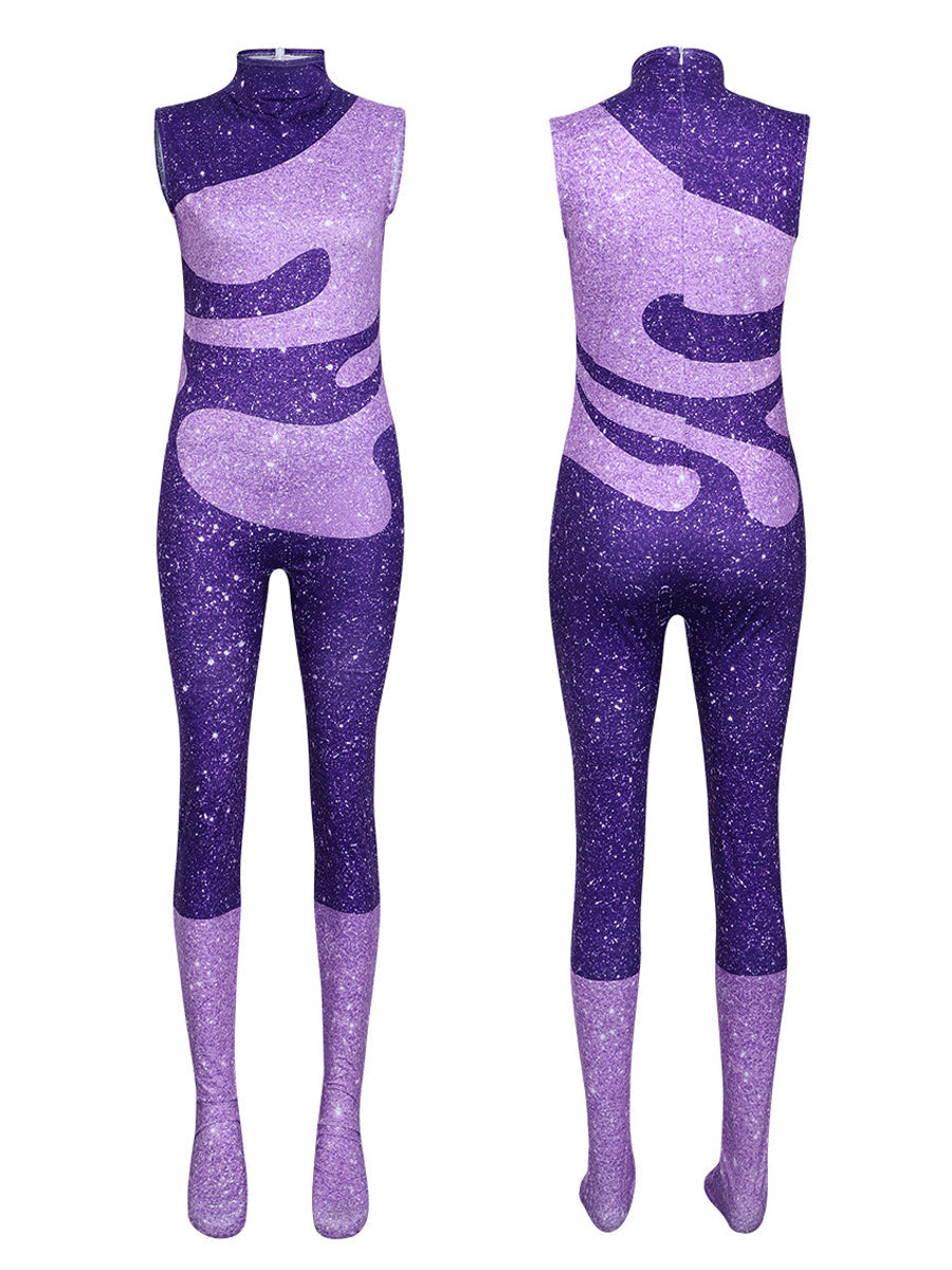 Purple Pop Star Stage Costume
