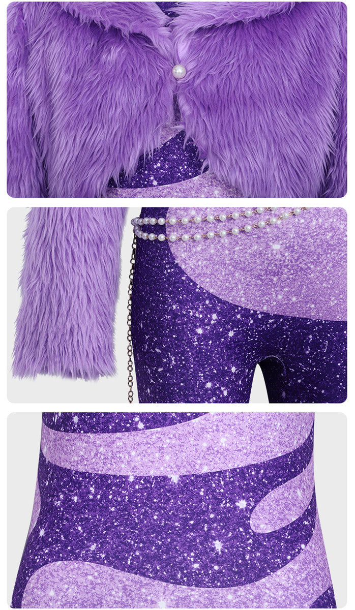 Purple Pop Star Stage Costume